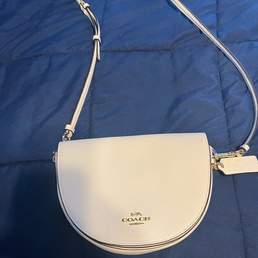 Coach crossbody purse cream